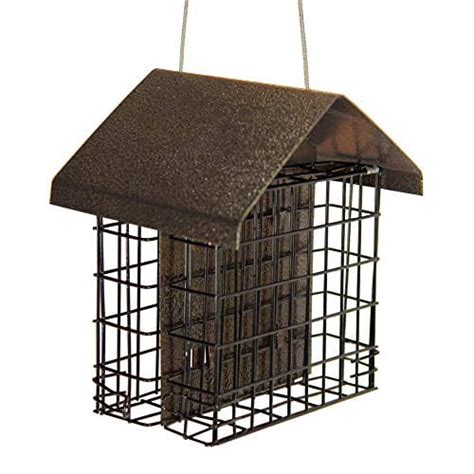 metal suet house|JCS Wildlife Metal House Double Suet Cage.